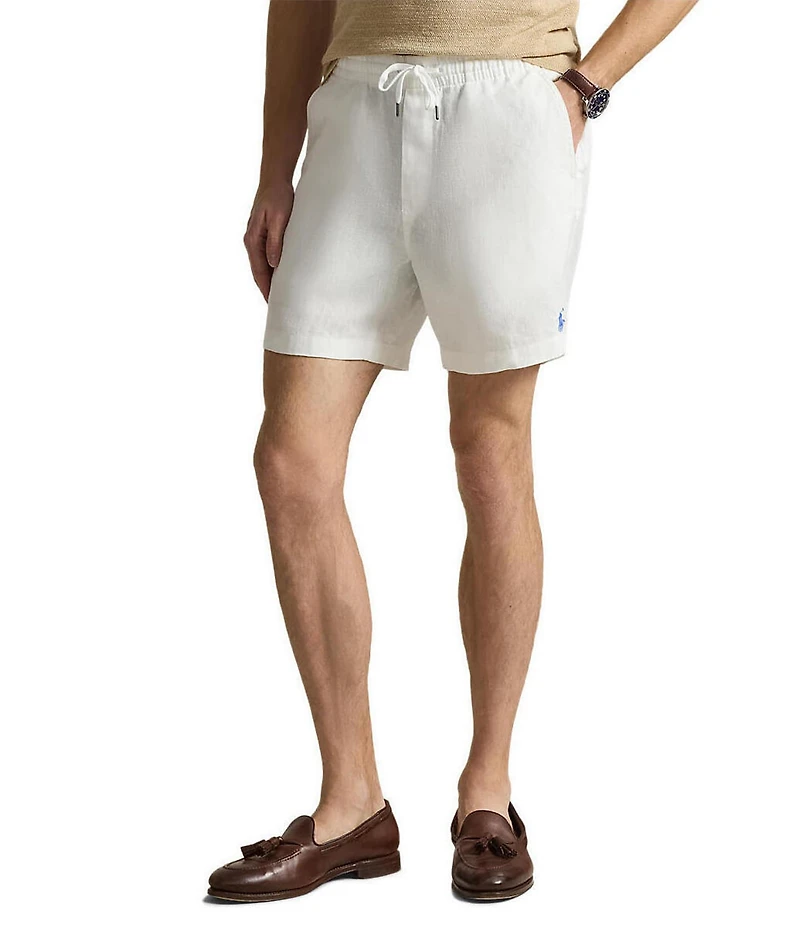 Polo Ralph Lauren Linen Polo Prepster 6#double; Inseam Shorts