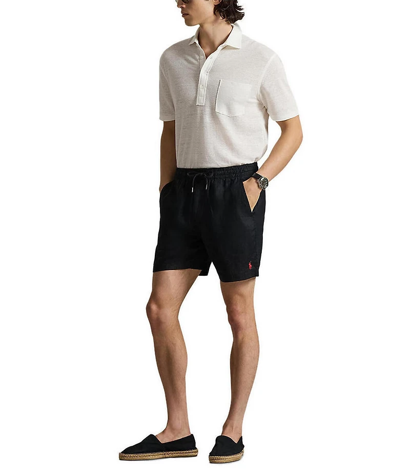 Polo Ralph Lauren Linen Polo Prepster 6#double; Inseam Shorts