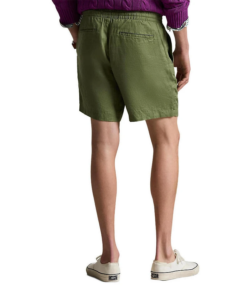 Polo Ralph Lauren Linen Polo Prepster 6#double; Inseam Shorts