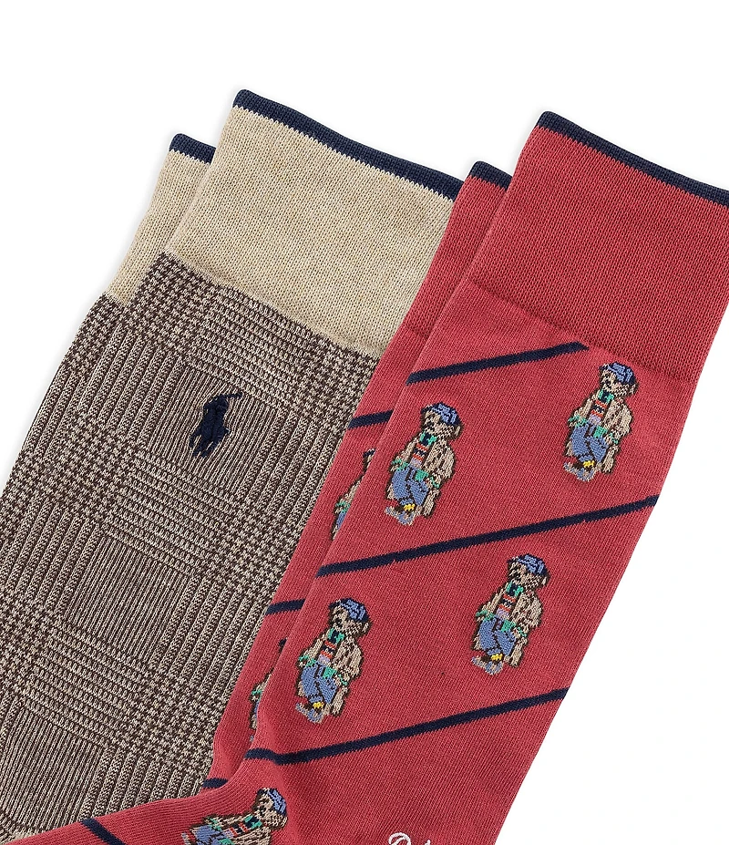 Polo Ralph Lauren Litchfield Mini Bear Socks 2-Pack