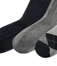Polo Ralph Lauren Little Boys Classic Argyle Sock 3-Pack