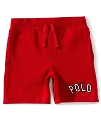 Polo Ralph Lauren Little Boys Baseball-Inspired-Appliqued Fleece Shorts
