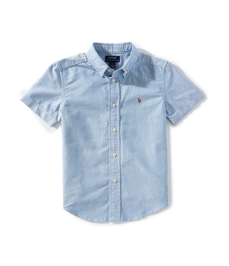 Polo Ralph Lauren Little Boys Cotton Oxford Short-Sleeve Button Down Shirt
