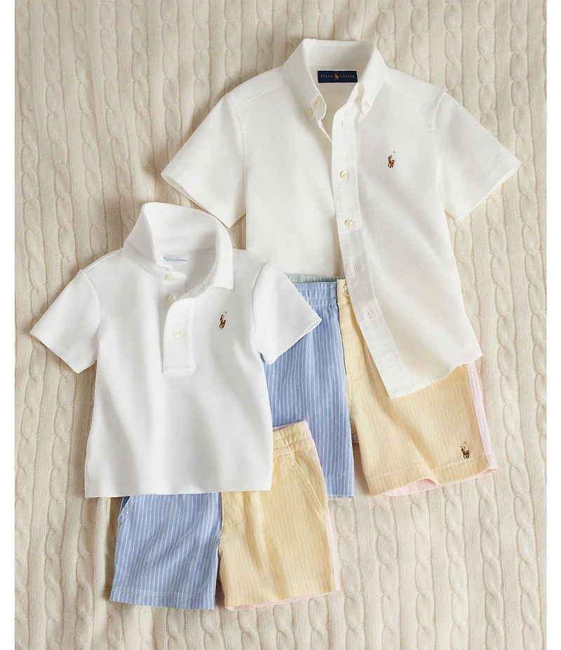 Polo Ralph Lauren Little Boys Cotton Oxford Short-Sleeve Button Down Shirt