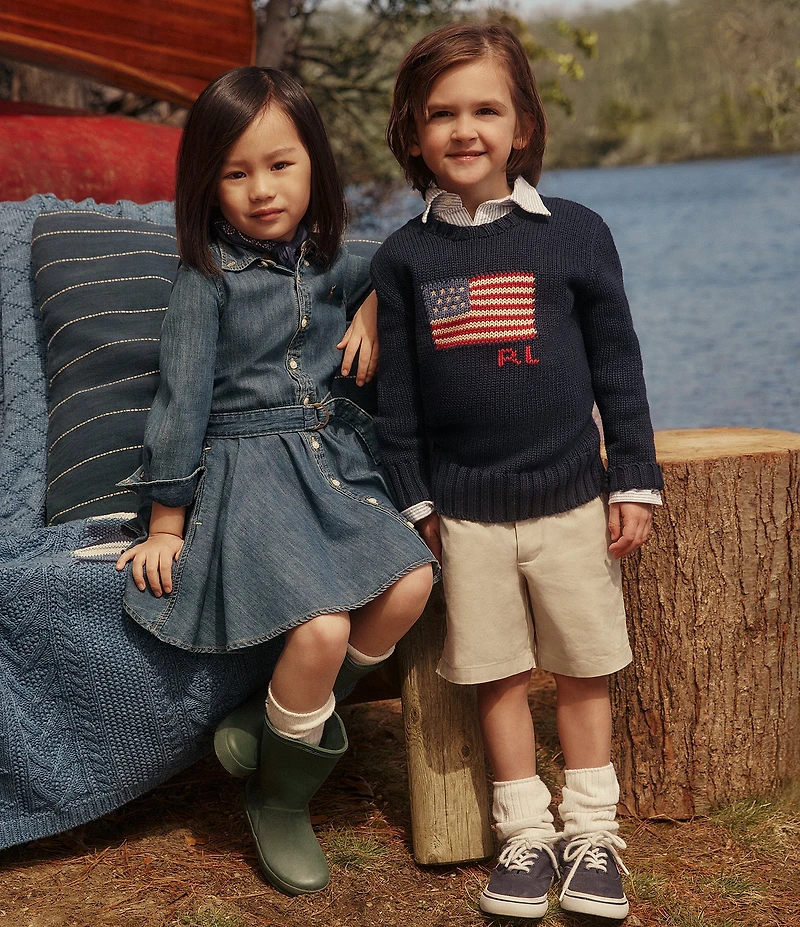 Polo Ralph Lauren Little Boys Flat-Front Chino Shorts