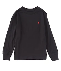 Polo Ralph Lauren Little Boys Jersey Crew Neck Long Sleeve T-Shirt