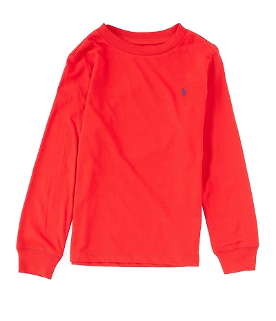Polo Ralph Lauren Little Boys Jersey Crew Neck Long Sleeve T-Shirt