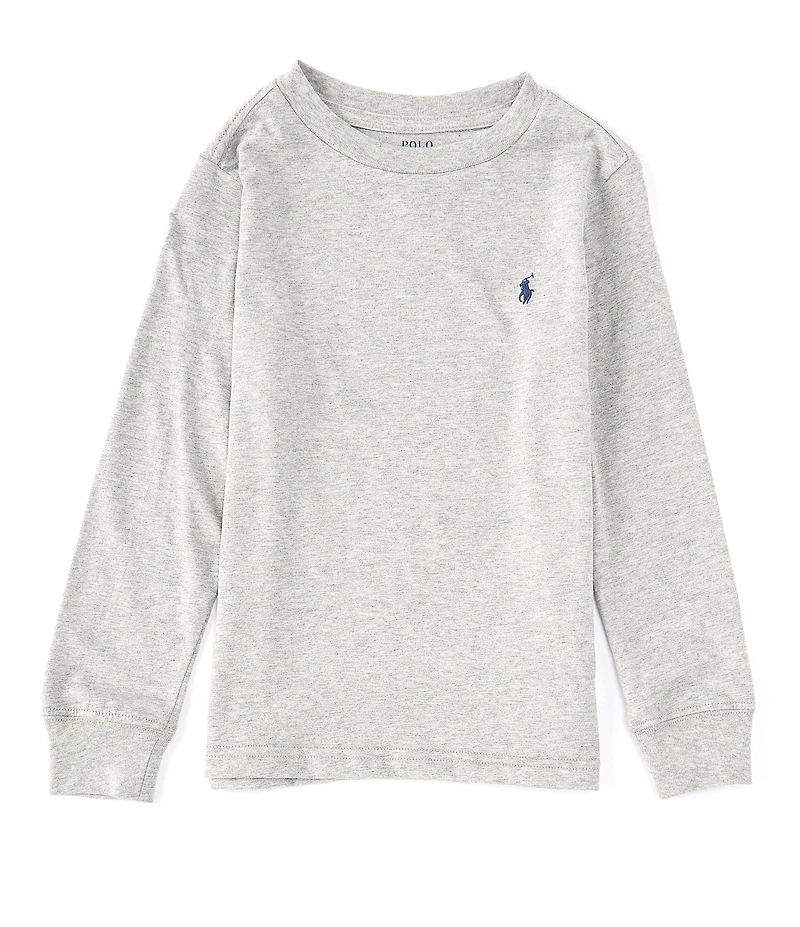 Polo Ralph Lauren Little Boys Jersey Crew Neck Long Sleeve T-Shirt
