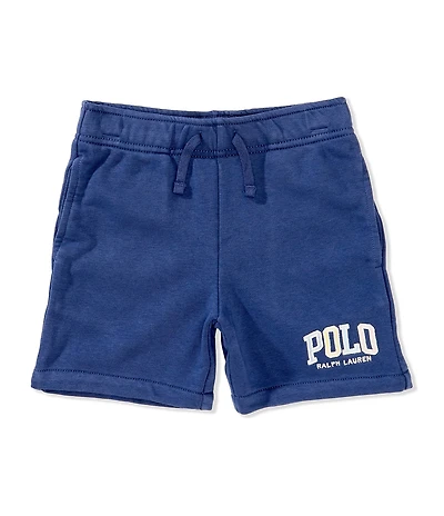 Polo Ralph Lauren Little Boys Multi Color Logo French Terry Drawstring Shorts