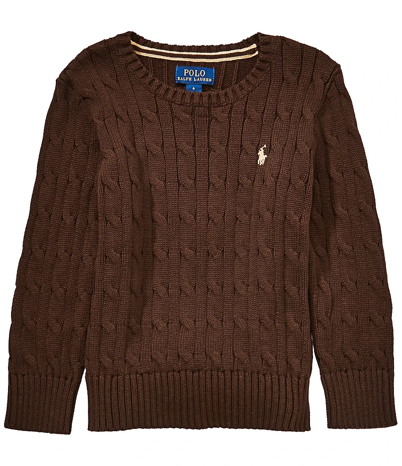 Polo Ralph Lauren Little Boys Long Sleeve Cable Knit Sweater