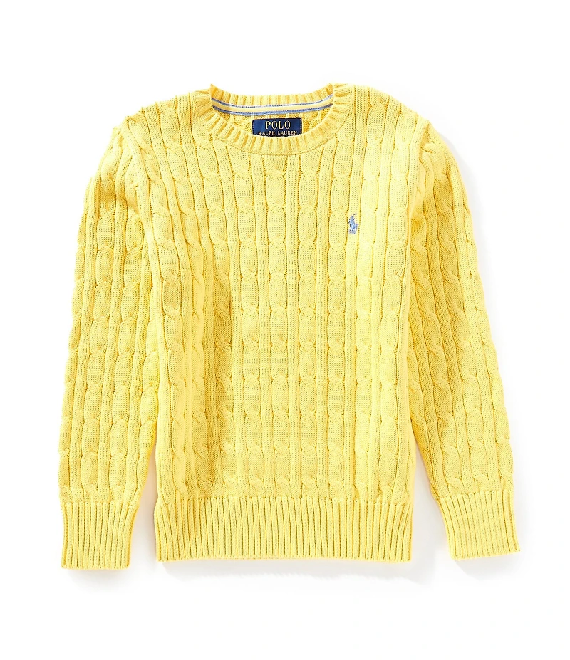 Polo Ralph Lauren Little Boys Long Sleeve Cable-Knit Sweater