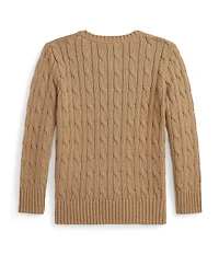 Polo Ralph Lauren Little Boys Long Sleeve Cable Knit Sweater