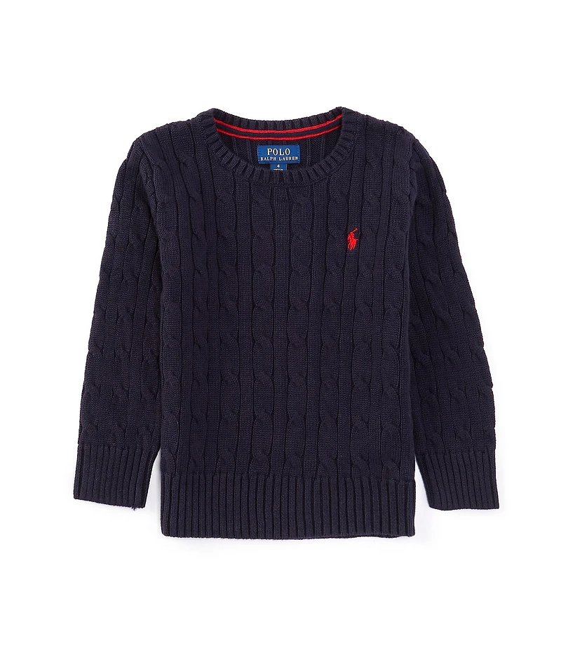 Polo Ralph Lauren Little Boys Long Sleeve Cable Knit Sweater