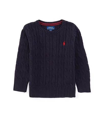 Polo Ralph Lauren Little Boys Long Sleeve Cable Knit Sweater