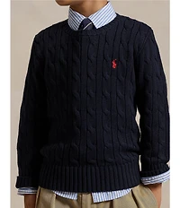 Polo Ralph Lauren Little Boys Long Sleeve Cable Knit Sweater