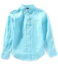 Polo Ralph Lauren Little Boys Long Sleeve Linen Shirt