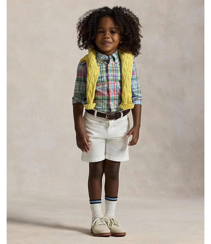 Polo Ralph Lauren Little Boys Long-Sleeve Plaid Pattern Poplin Shirt