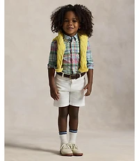 Polo Ralph Lauren Little Boys Long-Sleeve Plaid Pattern Poplin Shirt