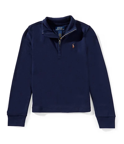 Polo Ralph Lauren Little Boys Long-Sleeve Quarter-Zip Interlock Pullover