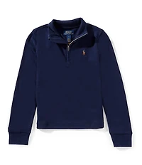Polo Ralph Lauren Little Boys Long-Sleeve Quarter-Zip Interlock Pullover
