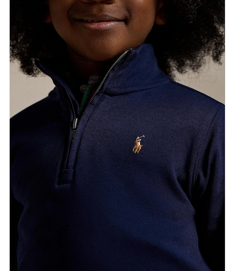 Polo Ralph Lauren Little Boys Long-Sleeve Quarter-Zip Interlock Pullover