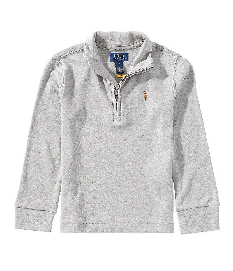 Polo Ralph Lauren Little Boys Long-Sleeve Quarter-Zip Interlock Pullover