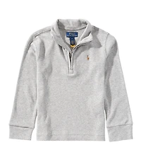 Polo Ralph Lauren Little Boys Long-Sleeve Quarter-Zip Interlock Pullover