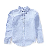Polo Ralph Lauren Little Boys Long Sleeve Striped Seersucker Shirt