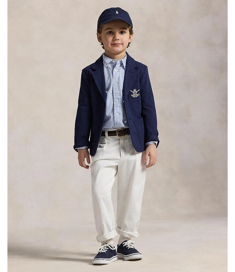 Polo Ralph Lauren Little Boys Long Sleeve Striped Seersucker Shirt