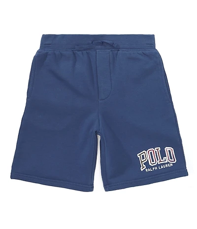 Polo Ralph Lauren Little Boys Madras-Logo Fleece Shorts