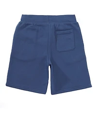 Polo Ralph Lauren Little Boys Madras-Logo Fleece Shorts