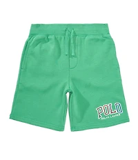Polo Ralph Lauren Little Boys Madras-Logo Fleece Shorts