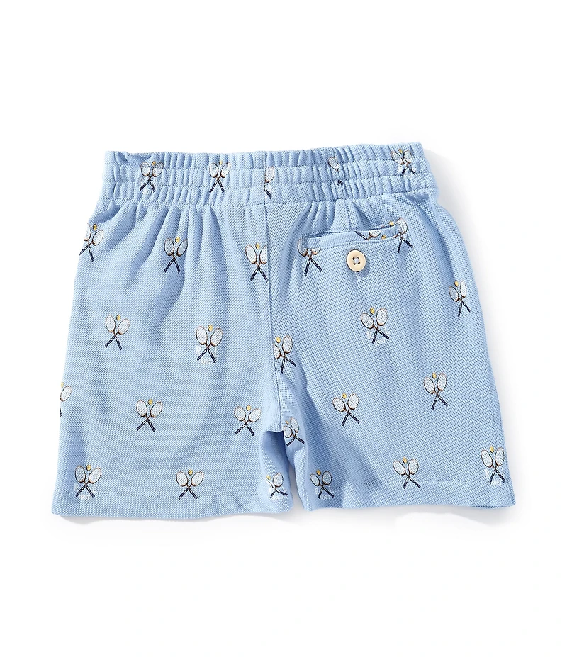 Polo Ralph Lauren Little Boys Polo Prepster Tennis-Print Mesh Shorts