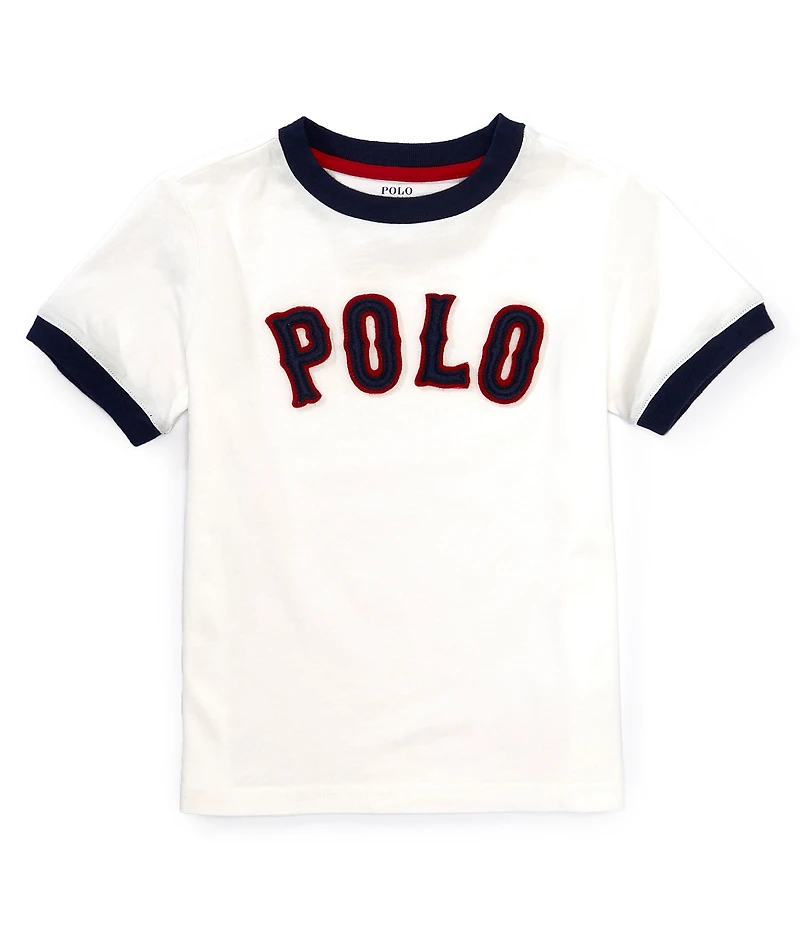 Polo Ralph Lauren Little Boys Short-Sleeve Baseball-Logo Jersey T-Shirt
