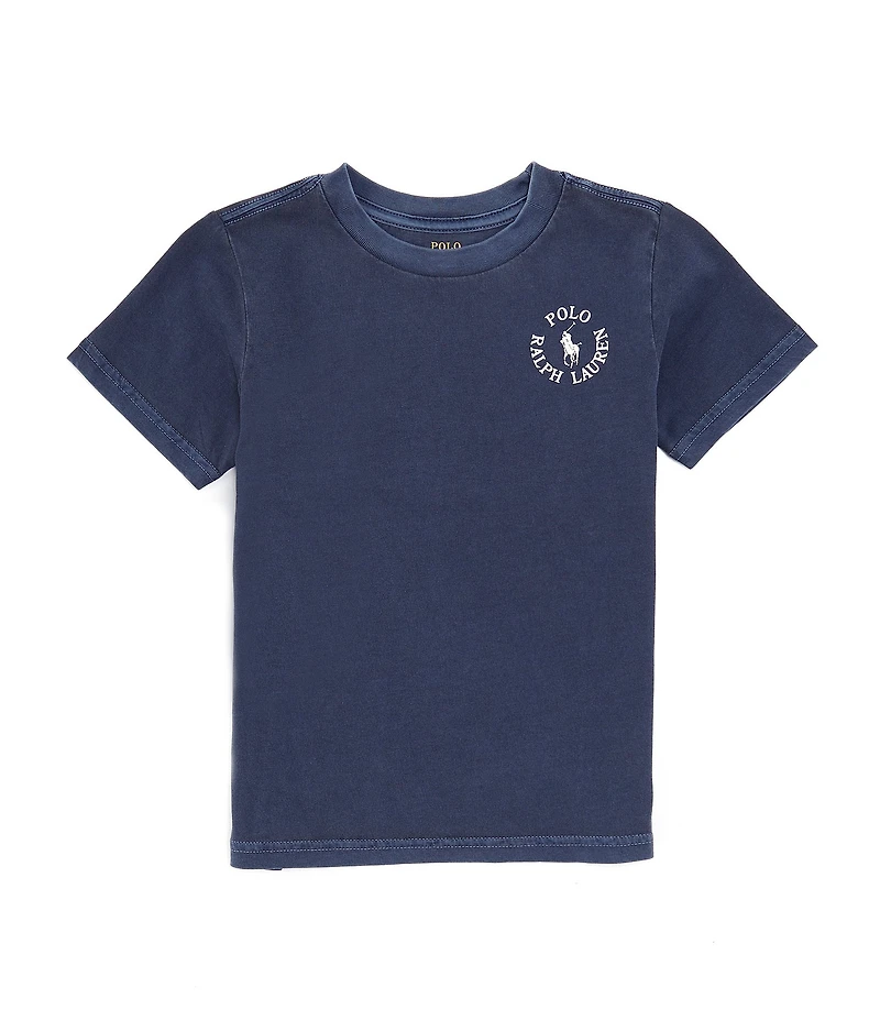 Polo Ralph Lauren Little Boys 2T-7 Short Sleeve Club Polo Cotton Jersey T-Shirt