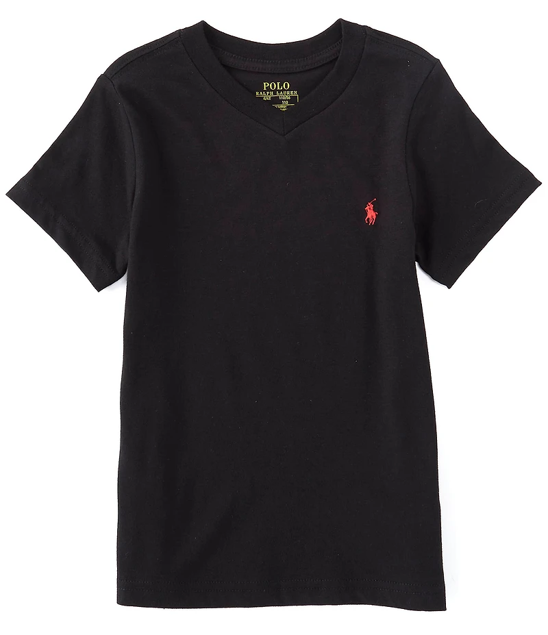 Polo Ralph Lauren Little Boys Short-Sleeve Essential V-Neck T-Shirt