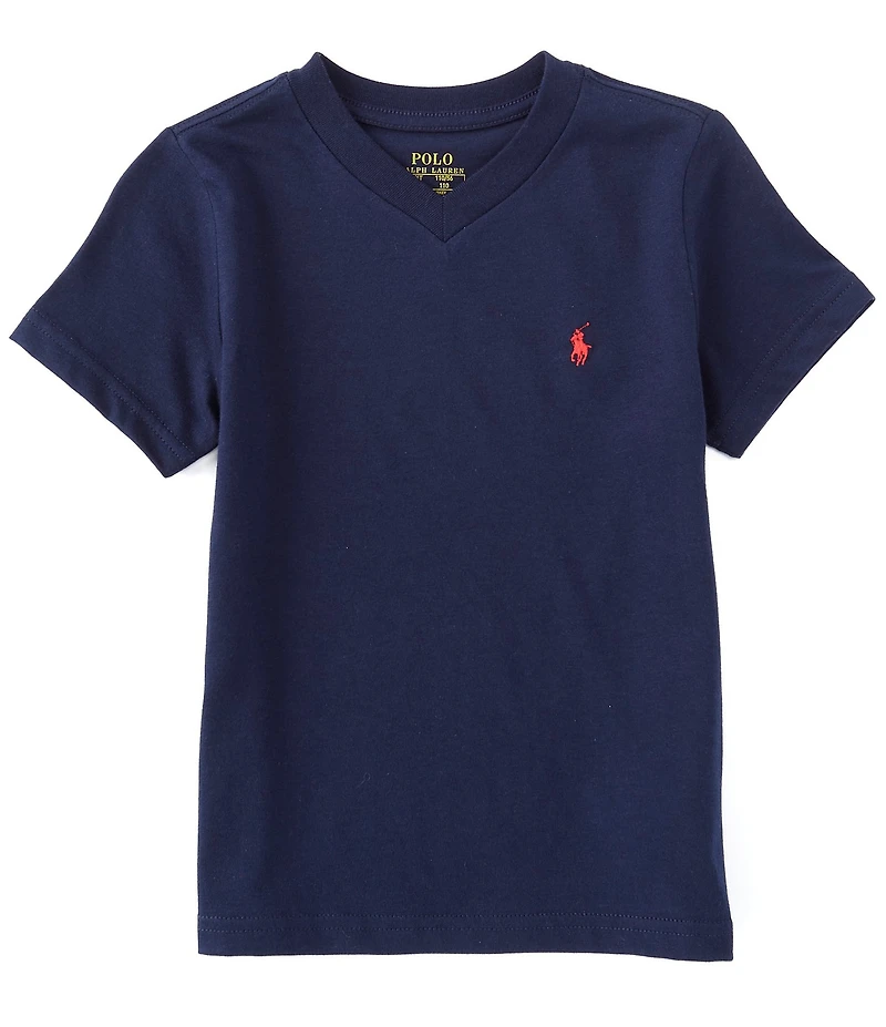 Polo Ralph Lauren Little Boys Short-Sleeve Essential V-Neck T-Shirt