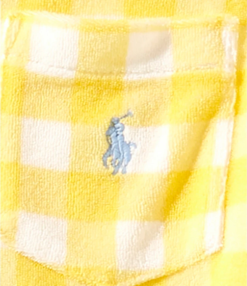 Polo Ralph Lauren Little Boys Short-Sleeve Gingham Printed Polo Shirt & Matching Shorts Set