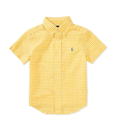 Polo Ralph Lauren Little Boys Short Sleeve Gingham Seersucker Shirt