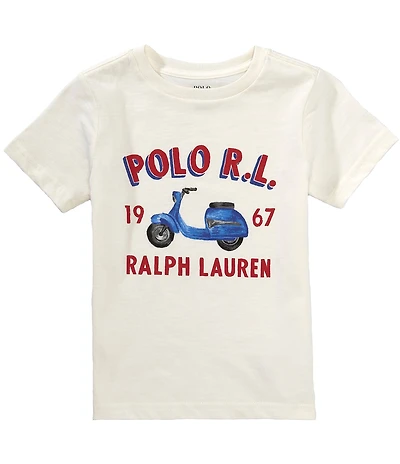 Polo Ralph Lauren Little Boys Short-Sleeve Logo Scooter Graphic Jersey T-Shirt