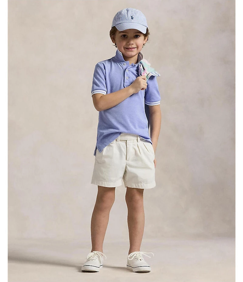 Polo Ralph Lauren Little Boys Short Sleeve Oxford Mesh Polo Shirt