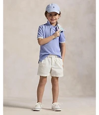 Polo Ralph Lauren Little Boys Short Sleeve Oxford Mesh Polo Shirt