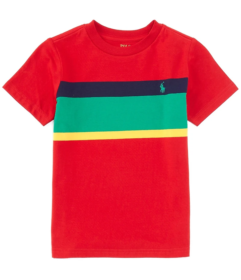 Polo Ralph Lauren Little Boys Short Sleeve Striped Jersey T-Shirt