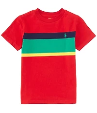 Polo Ralph Lauren Little Boys Short Sleeve Striped Jersey T-Shirt