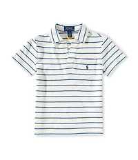 Polo Ralph Lauren Little Boys Short-Sleeve Striped Linen-Blend Polo Shirt