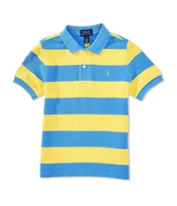 Polo Ralph Lauren Little Boys Short-Sleeve Wide Striped Mesh Polo Shirt