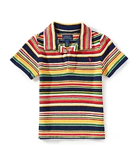 Polo Ralph Lauren Little Boys Short-Sleeve Striped Terry Polo Shirt