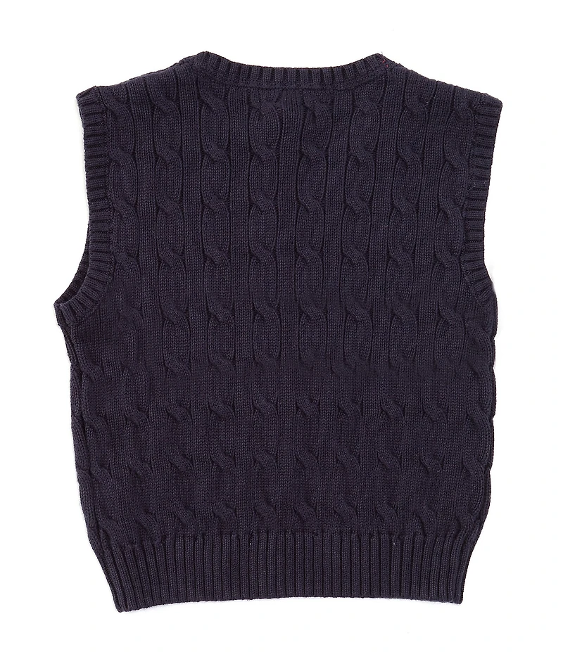 Polo Ralph Lauren Little Boys Sleeveless Cable-Knit Sweater Vest
