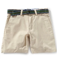 Polo Ralph Lauren Little Boys Straight Fit Flex Abrasion Belted Twill Shorts