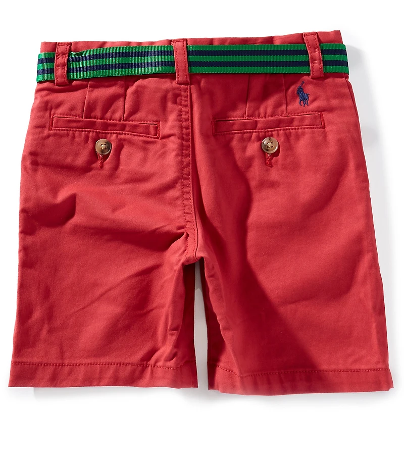 Polo Ralph Lauren Little Boys Straight Fit Flex Abrasion Belted Twill Shorts